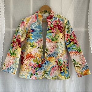Colorful Coldwater Creek Cotton Blazer, Jacket